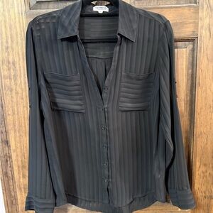 Express Black Button Down Shirt